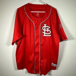 Dynasty ST. LOUIS CARDINALS Dynasty MLB Red Baseball‎ Jersey Shirt XL (46-48)